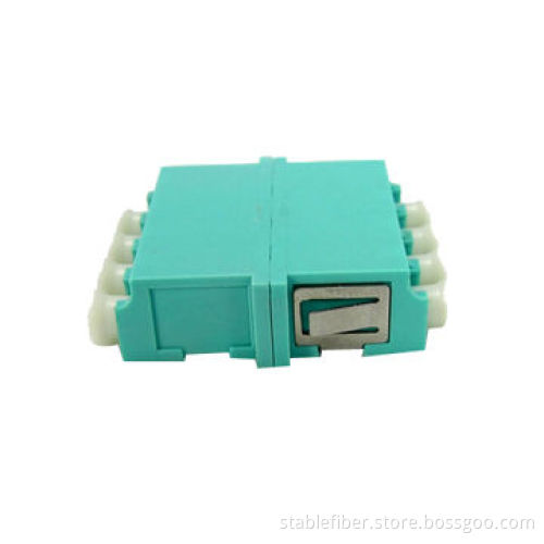 LC Fiber Optic Adapter with PC/APC End-face Polishing and SX/DX/Quad, Various Colors are Available